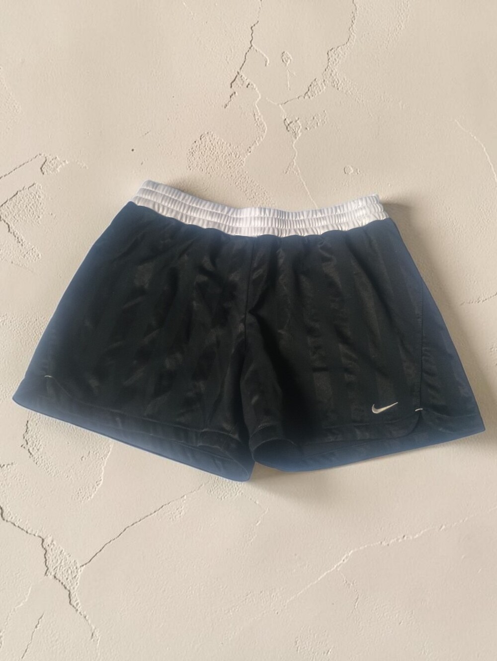 Nike Athletic Workout Lounge Sporty Shorts with Subtle Silky Stripes